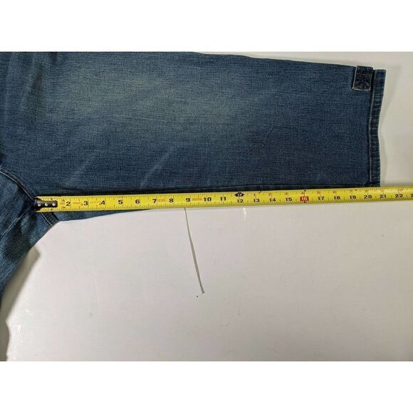 Lauren Jeans Co. Ralph Lauren Jeans Crop Capri Blue 100% Cotton Denim - Picture 10 of 12